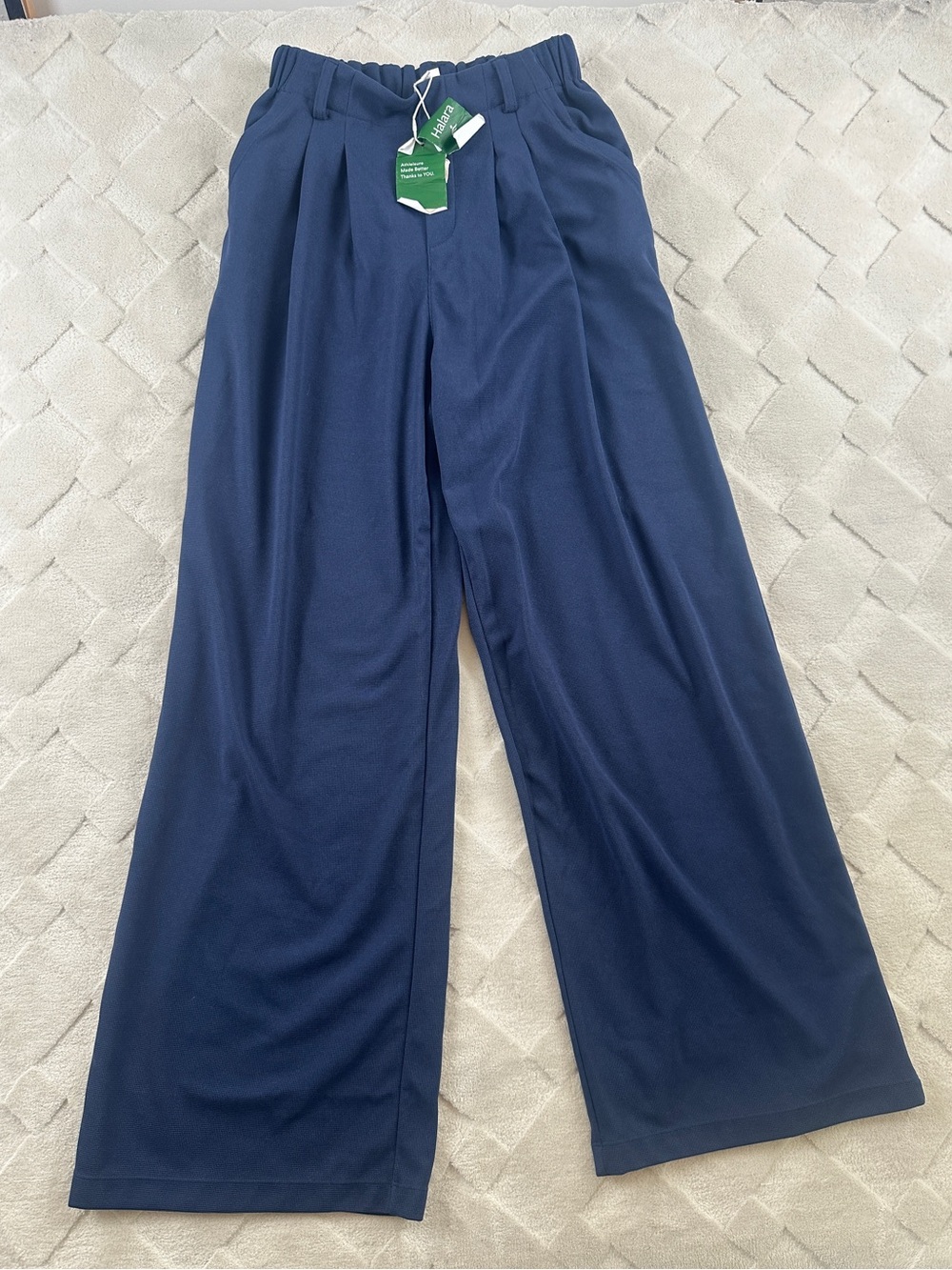 HALARA Wide Leg Pants Womens Small Blue Navy Stretchy